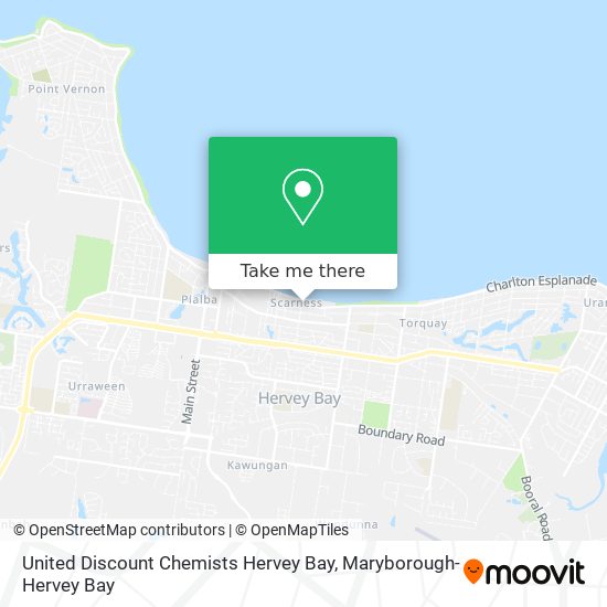 United Discount Chemists Hervey Bay map