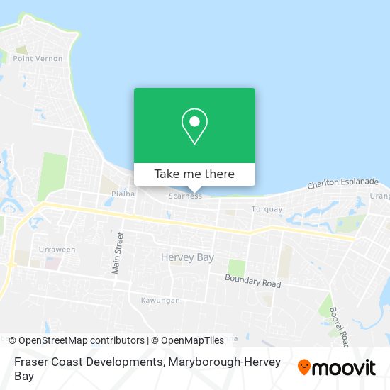 Mapa Fraser Coast Developments