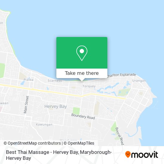 Best Thai Massage - Hervey Bay map