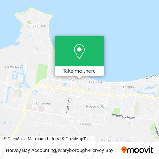 Hervey Bay Accounting map