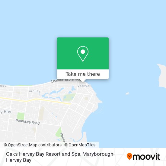 Mapa Oaks Hervey Bay Resort and Spa