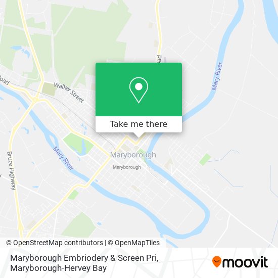 Mapa Maryborough Embriodery & Screen Pri