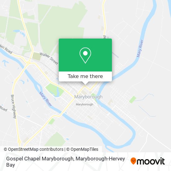Mapa Gospel Chapel Maryborough