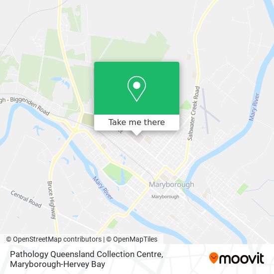 Pathology Queensland Collection Centre map