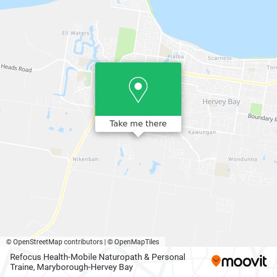 Refocus Health-Mobile Naturopath & Personal Traine map