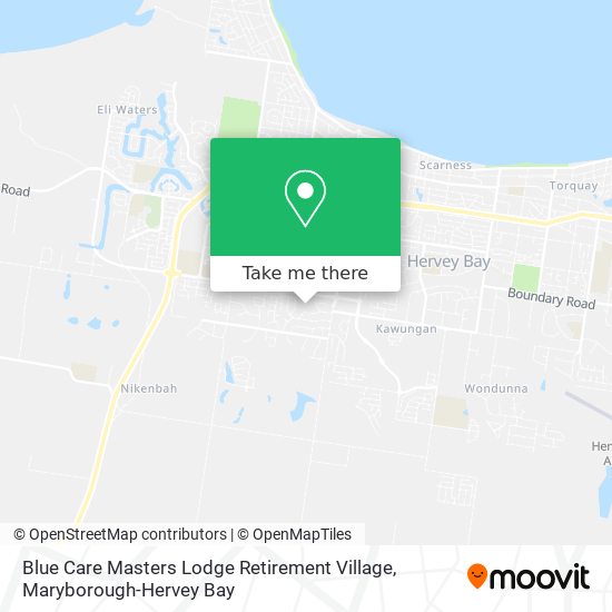 Blue Care Masters Lodge Retirement Village map