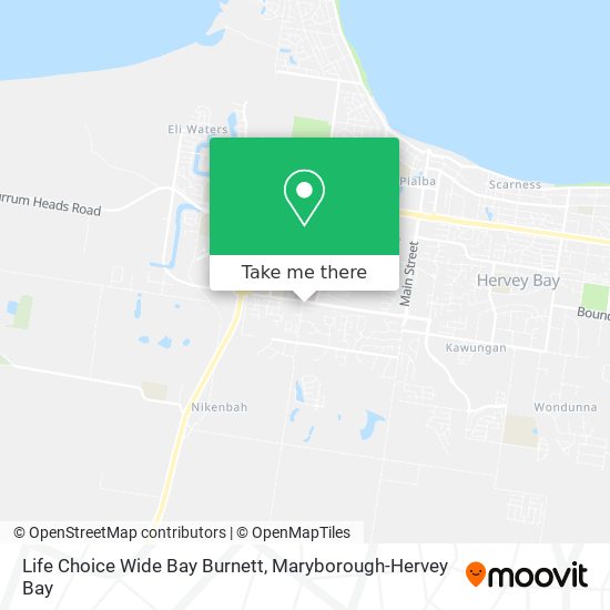 Life Choice Wide Bay Burnett map