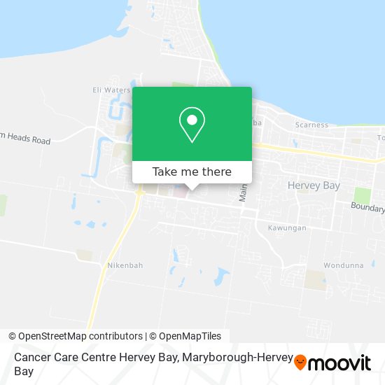 Cancer Care Centre Hervey Bay map