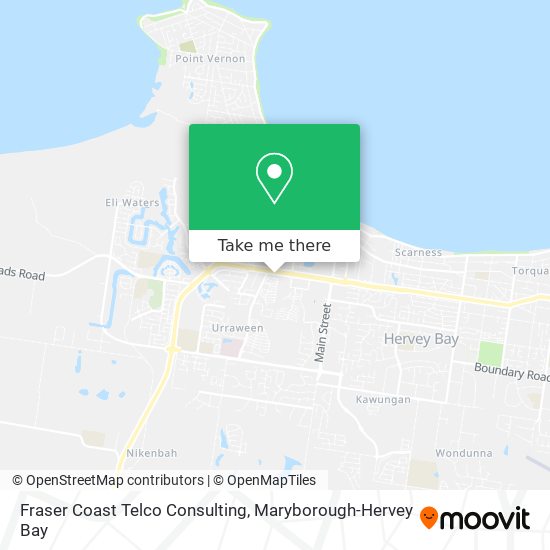 Mapa Fraser Coast Telco Consulting