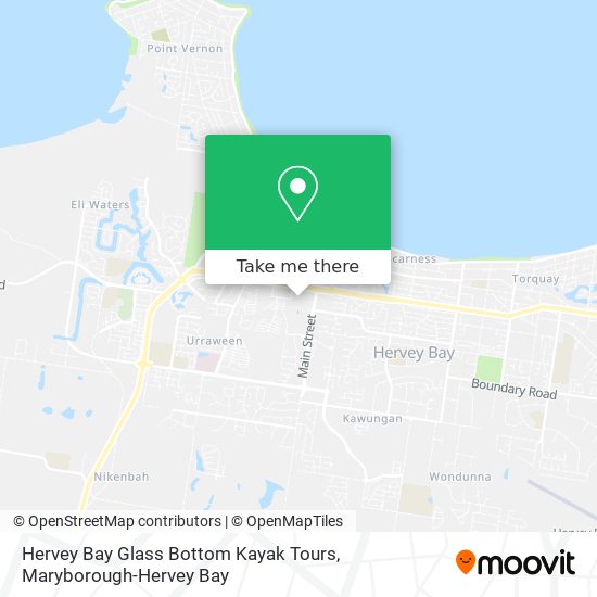 Hervey Bay Glass Bottom Kayak Tours map