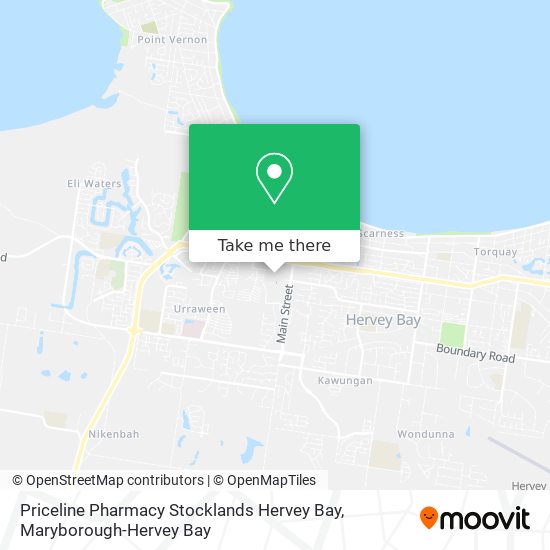 Priceline Pharmacy Stocklands Hervey Bay map