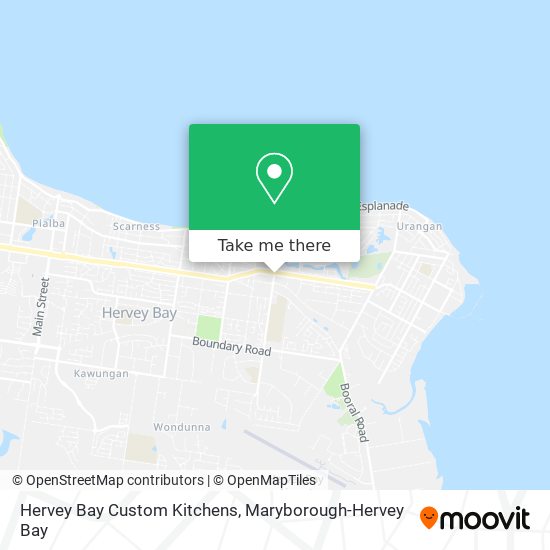 Hervey Bay Custom Kitchens map