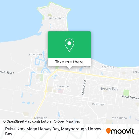 Mapa Pulse Krav Maga Hervey Bay