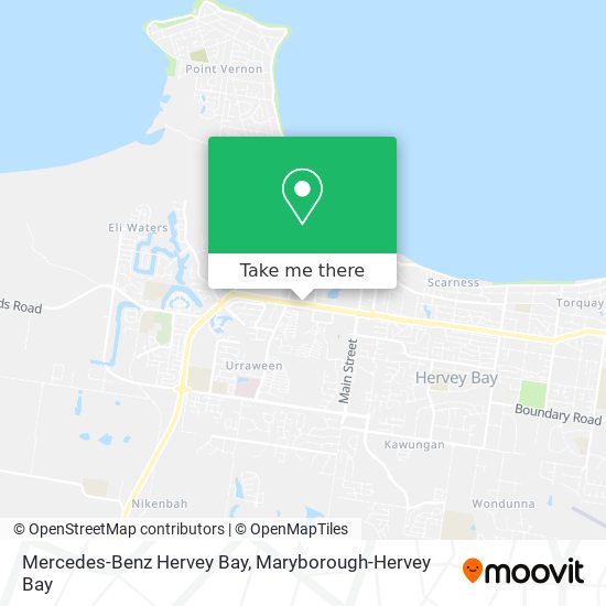 Mercedes-Benz Hervey Bay map