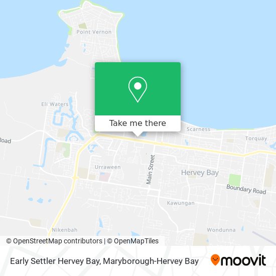 Early Settler Hervey Bay map