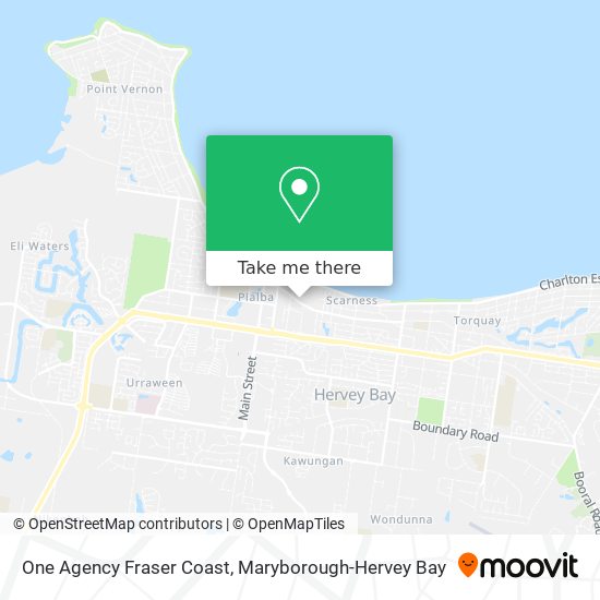 Mapa One Agency Fraser Coast