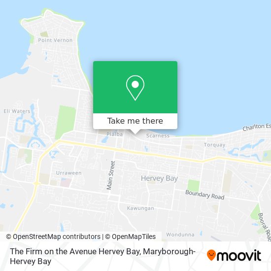 The Firm on the Avenue Hervey Bay map