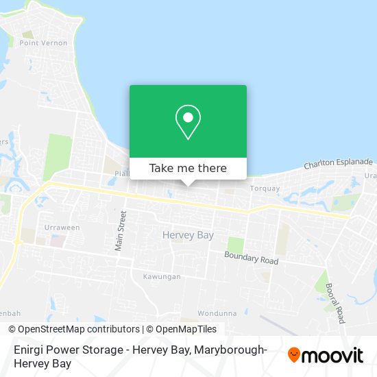 Mapa Enirgi Power Storage - Hervey Bay