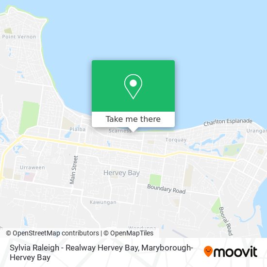 Sylvia Raleigh - Realway Hervey Bay map