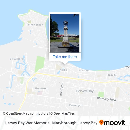 Hervey Bay War Memorial map