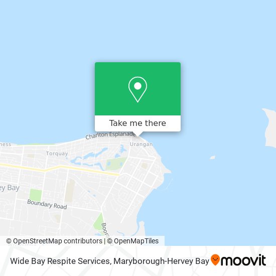 Wide Bay Respite Services map