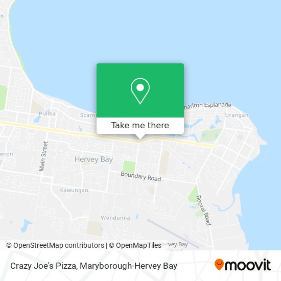 Mapa Crazy Joe's Pizza
