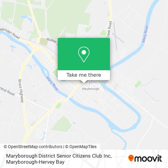 Maryborough District Senior Citizens Club Inc map