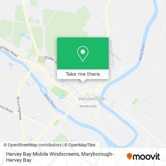 Mapa Hervey Bay Mobile Windscreens