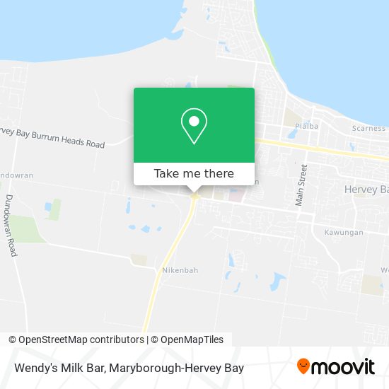 Wendy's Milk Bar map