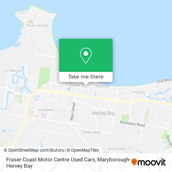 Mapa Fraser Coast Motor Centre Used Cars