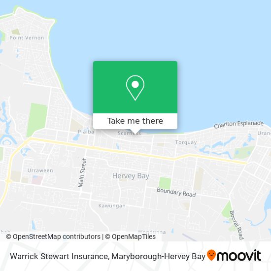 Mapa Warrick Stewart Insurance