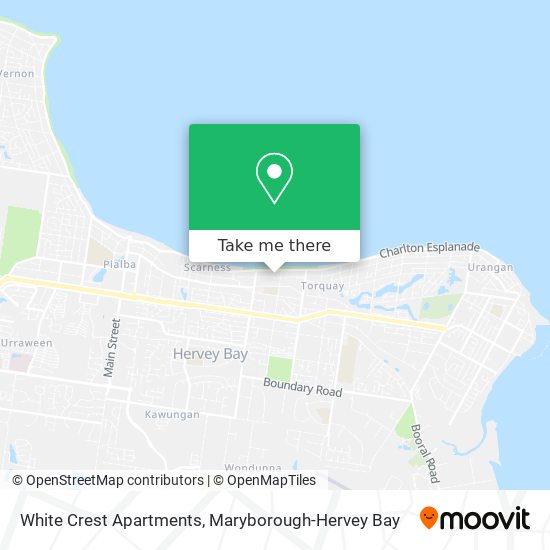 White Crest Apartments map