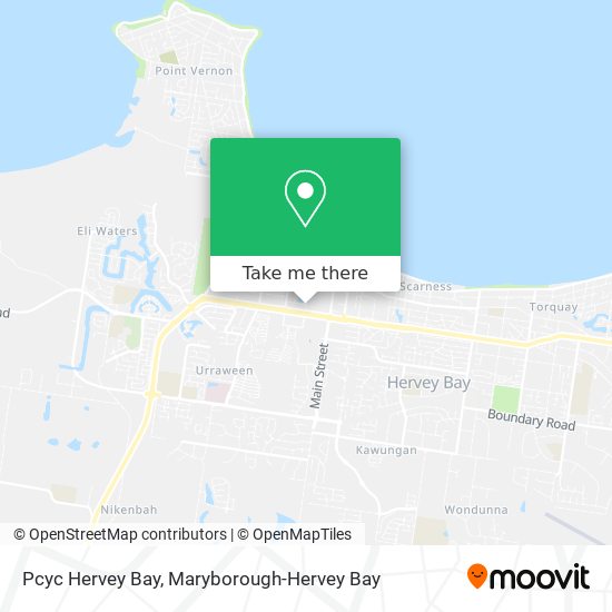 Mapa Pcyc Hervey Bay