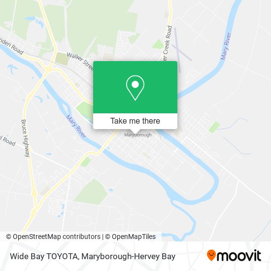 Mapa Wide Bay TOYOTA