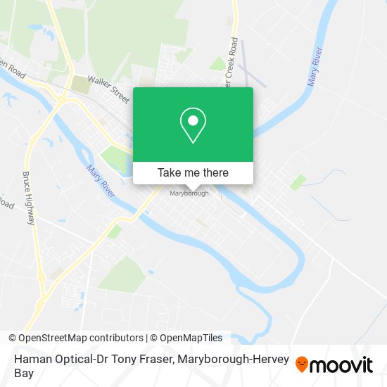Haman Optical-Dr Tony Fraser map
