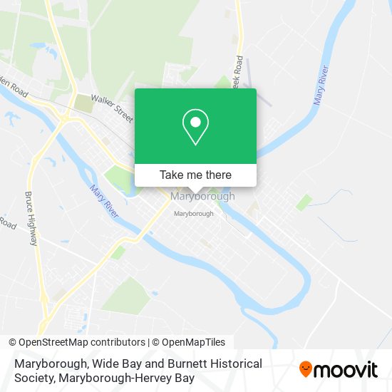 Maryborough, Wide Bay and Burnett Historical Society map