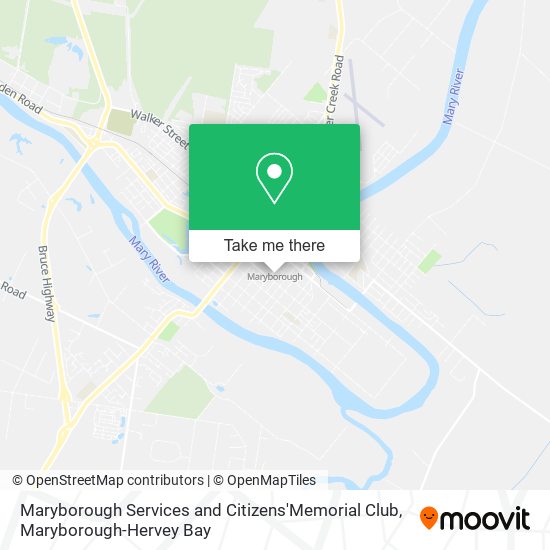 Mapa Maryborough Services and Citizens'Memorial Club