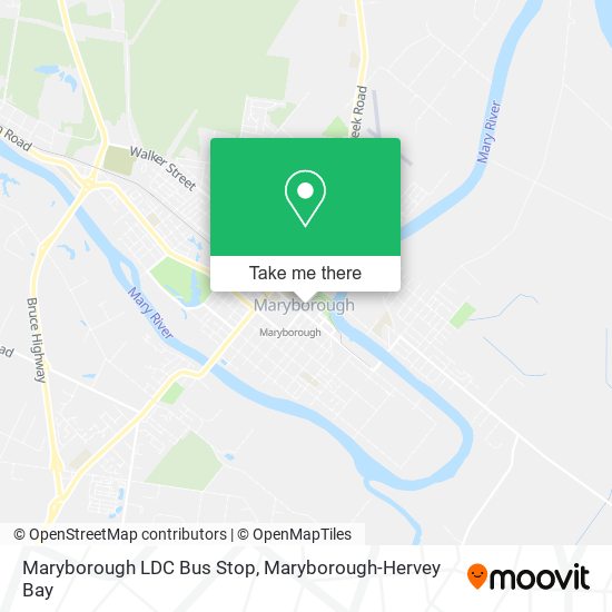 Maryborough LDC Bus Stop map