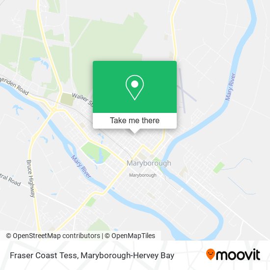 Mapa Fraser Coast Tess