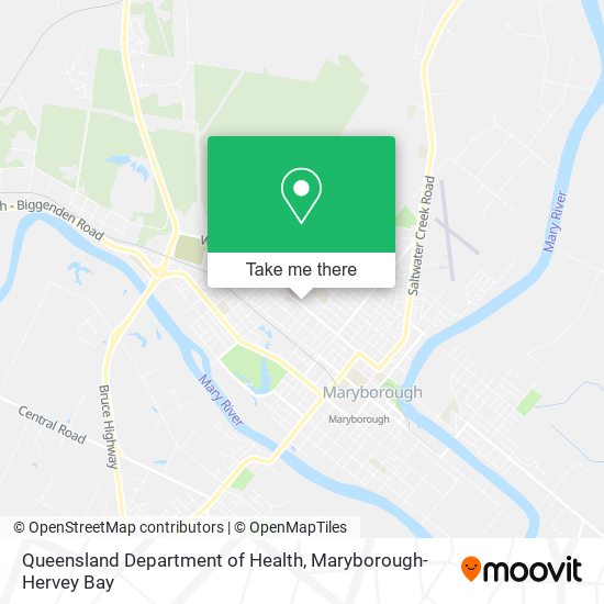 Queensland Department of Health map