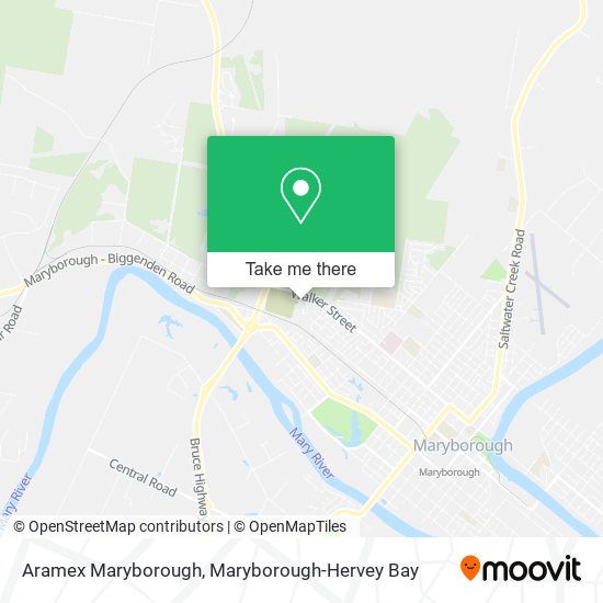 Aramex Maryborough map