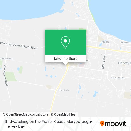 Birdwatching on the Fraser Coast map