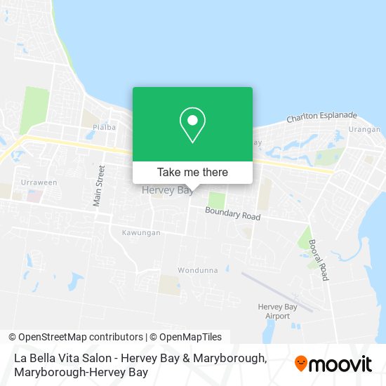 La Bella Vita Salon - Hervey Bay & Maryborough map
