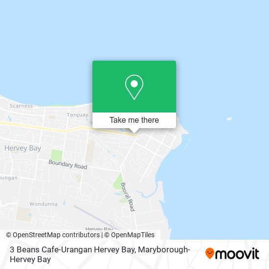 Mapa 3 Beans Cafe-Urangan Hervey Bay