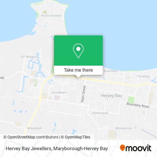 Hervey Bay Jewellers map