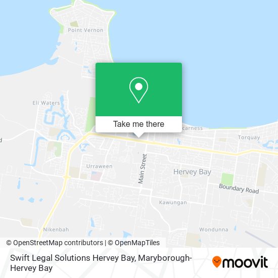 Swift Legal Solutions Hervey Bay map