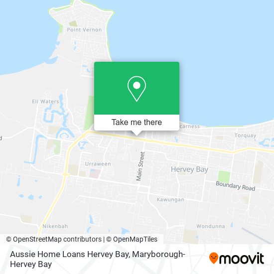 Mapa Aussie Home Loans Hervey Bay