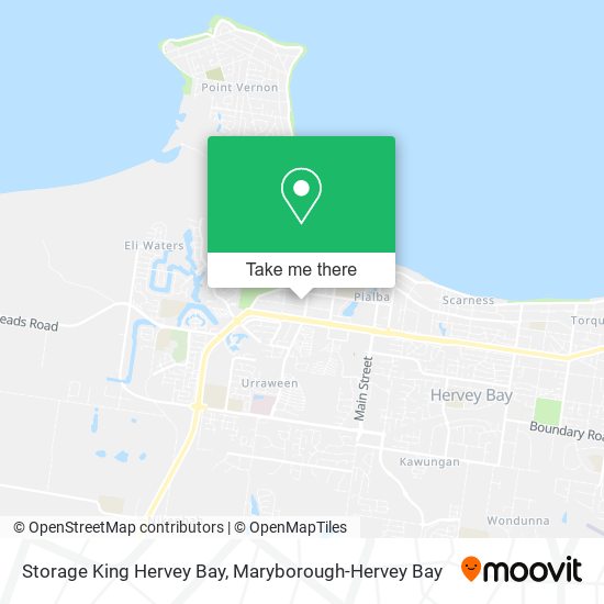 Mapa Storage King Hervey Bay