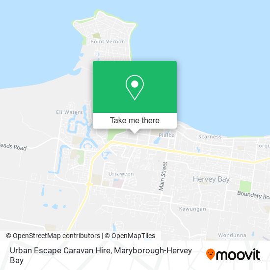 Urban Escape Caravan Hire map