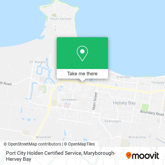 Port City Holden Certified Service map